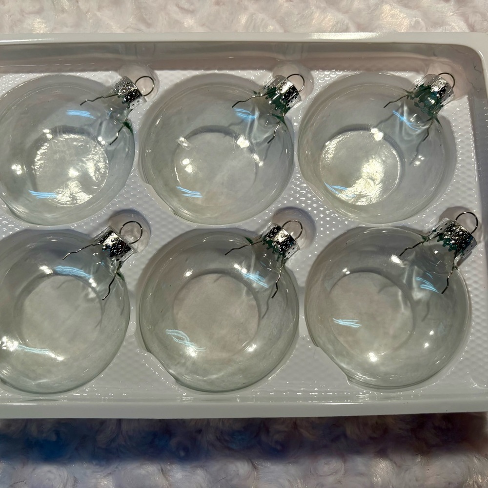 Darice Clear Glass Disk Ornaments Set - Picture 3 of 5